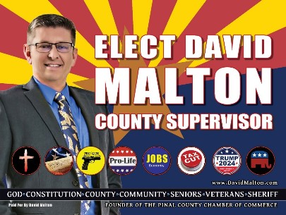 Vote Malton Pinal County Supervisor 2024